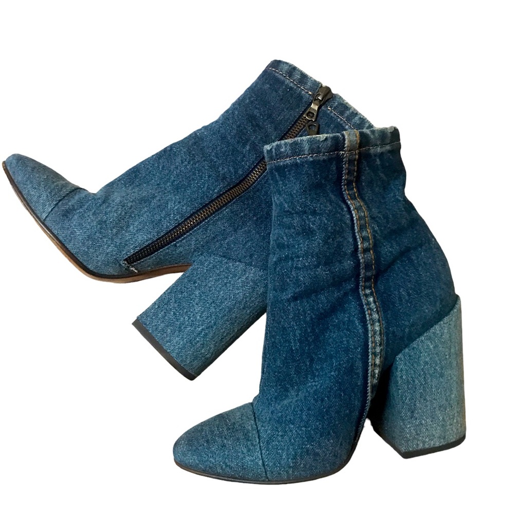 DRIES VAN NOTEN DENIM BOOTS